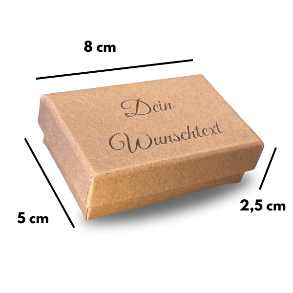 Maße der Verpackung mit Gravur Holz-Schlüsselanhänger